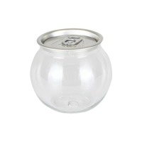 Pot en plastique PET jetable de 210-420 ml, pot rond de qualité alimentaire avec anneau de traction pour yaourt, café, lait, thé, jus, soda, gobelet pour boissons d'été