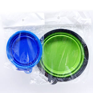 Toptan yüksek kalite evcil hayvan kaseleri katlanır köpek maması kaseleri standı ile - Product Image 3