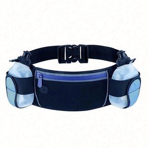 High Quality <b>Waterproof</b> Orange Zipper Work Waist Bag Fanny <b>Pack</b> Bags With Bottle Holder - Product Image 1
