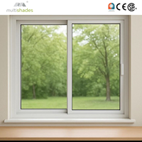 Fenêtre coulissante ultra-mince en aluminium moderne, à rail dissimulé, insonorisée, pour villa américaine, système Energy Star