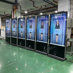 43 50 55 65 Inch Floor Standing USB WIFI Lcd Interactive Touch Screen Display Screens Indoor Advertising Playing Equipment