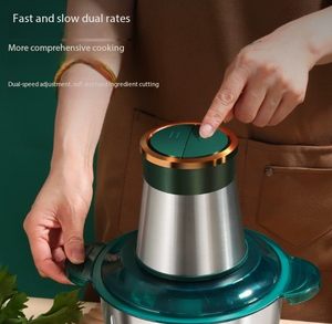 New Electric Meat Grinder Stainless Steel Food Processor Chopper Kitchen Utensils Vegetable and Fruit Chopper Household Grinder - Product Image 3