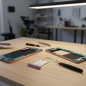 Bandeja para tarjeta SIM, Samsung Galaxy Note 20 N980F - Rosa - Product Image 2