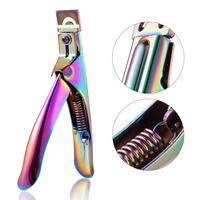 Outil professionnel d'art des ongles de Style français coupe-bord d'extension tondeuse coupe-pointe de faux ongles artificiels avec forme en U