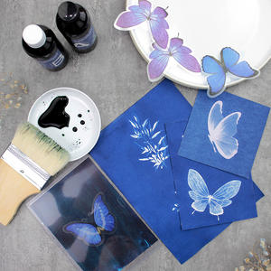 Cianotipo Kit di verniciatura solare ad alta sensibilità A/B 100ml per principianti fai da te Tutorial di arte stampa solare su carta laccata prodotto - Product Image 4