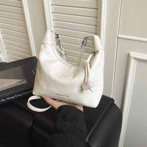 Sac à main femme en cuir PU, nouveau style 2026, fermeture éclair, design boulette tendance, sac bandoulière pour femme - Product Image 3