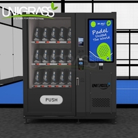 Service fiable 24h/24, distributeur automatique d'équipements de padel avec écran tactile de 21,5 pouces et système de paiement mondial pour les clubs de padel