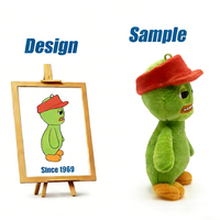 Figurine en peluche verte de 15 cm et 20 cm, personnage de dessin animé, jouet en peluche fabriqué par Shengye Toy Manufacture, pour cadeau d'entreprise ou d'activité commerciale