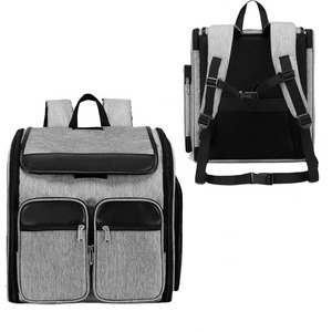 Mochila para mascotas personalizada al por mayor, de fábrica BSCI, la más vendida, mochila de viaje Oxford para gatos, con estampado. - Product Image 1