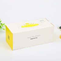 Boîte cadeau universelle pliable à rabat personnalisable emballage en carton vide pour bougies gâteau aux fruits thé couleurs personnalisées pour les articles de dossier