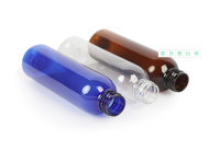 Luxe lege biologisch afbreekbare lotionflessen 200ML, meerkleurige plastic fles met glanzende aluminium dop