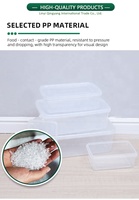 Petit récipient alimentaire en plastique avec couvercle hermétique, design empilable, gain de place pour un rangement compact dans la cuisine