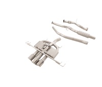 Système d'échappement en acier inoxydable avec valve Catback pour Land Rover Defender 110 P400 3.0T, finition polie miroir, épaisseur 1,2 mm, tuyau de retournement automatique