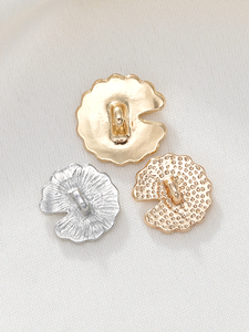 Thân Thiện Với Môi 13Mm 15Mm Hoa Hình Dạng Kẽm Hợp Kim Kim Loại Rhinestone Nút Bền Vững Thủ Công Trang Trí Trang Trí Cho Hàng May Mặc - Product Image 5