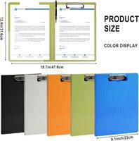 Carpeta Portapapeles A4 Plegable con Bolsillo, Cubierta para Archivos, Carpeta de Oficina, Portapapeles Plegable 360 Grados