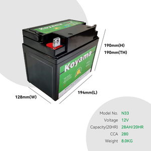 Vente en gros bon prix <span class=keywords><strong>Batterie</strong></span> de tondeuse à gazon <span class=keywords><strong>12V</strong></span> <span class=keywords><strong>28AH</strong></span> <span class=keywords><strong>Batterie</strong></span> de voiture au plomb-acide scellée sans entretien - Product Image 5