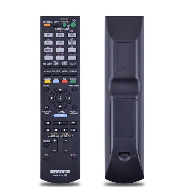 RM-AAU072 Replacement Remote Control for Sony AV Receiver Home Audio Theater System Compatible RM-AAU071 HT-CT150 HT-CT150HP
