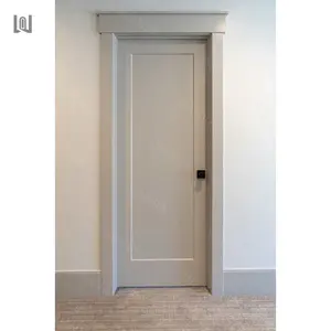 Grosir desain terbaru pintu kayu Interior pintu kayu pintu datar pintu kayu