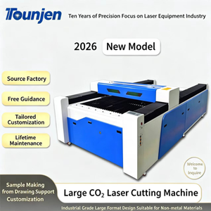 Graveur et découpeur laser CO2 Tounjen 1325 à refroidissement par eau, haute précision, pour bois, MDF, papier, cristal, pierre, caoutchouc, vente en gros - Product Image 2