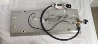 Brûleur à gaz rectangulaire en acier inoxydable 304, unité de foyer professionnel
