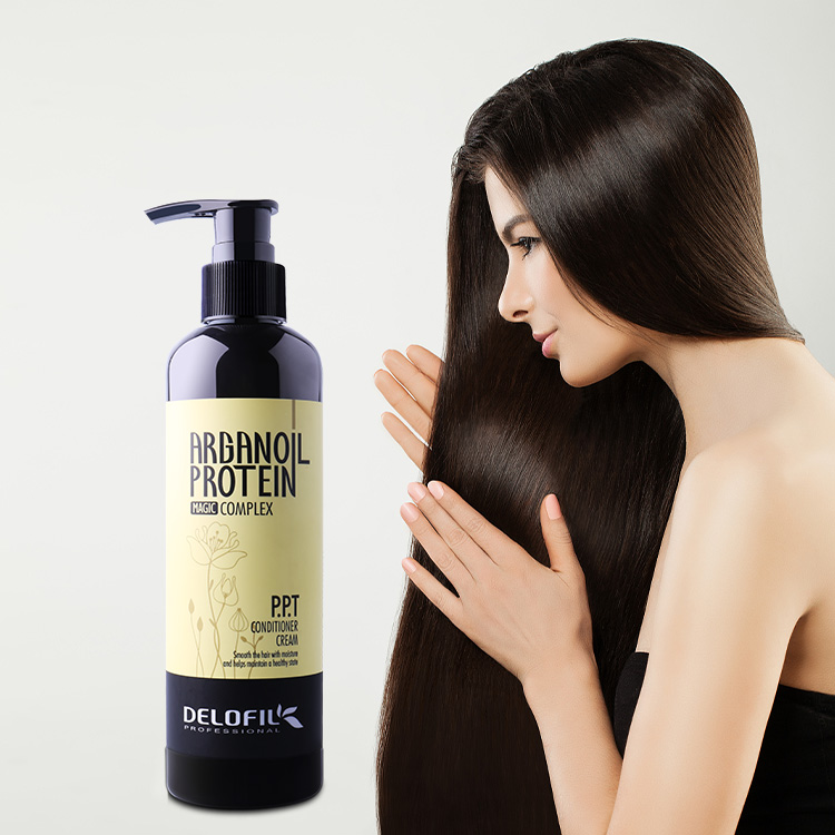 Private Label Pure color hair treatment argan oil leave in oil hair conditioner