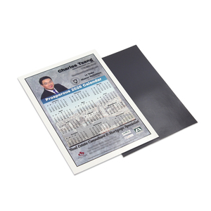 Customized Logo 2026 Paper Calendar Fridge Magnet Business Card Magnet with Magnetic Sticker Style Shape Promotion Gifts