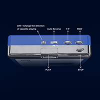 Reproductor de Casetes Bluetooth Walkman, Convertidor de MP3, Grabador de Audio Portátil con Salida USB