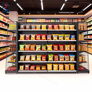 Estante Metálico <span class=keywords><strong>de</strong></span> Exhibición para Frutas y Verduras <span class=keywords><strong>de</strong></span> Supermercado, <span class=keywords><strong>de</strong></span> Doble Cara, Ligero y <span class=keywords><strong>de</strong></span> Alta Calidad Personalizado - Product Image 3