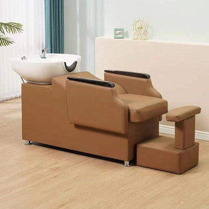High End Custom Color Barbershop Salon Furniture Comfortable Head Spa <b>Shampoo</b> Chairs With Ceramic Bowl <b>for</b> <b>Hair</b> Salon SPA - Product Image 6