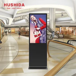 43 49 55 65 Inch Touch Screen Lcd Digital Signage Media Player Indoor Floor Standing Display Advertising Playing Equipment