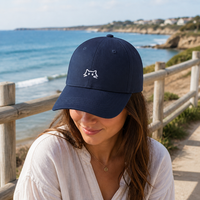 Casquette de baseball personnalisée pour événements d'entreprise, en tissu polyester/coton, ajustement réglable, broderie à la main