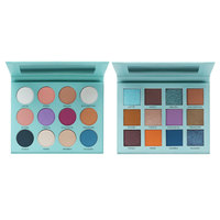 Palette de maquillage personnalisée de haute qualité avec finition scintillante pour les peaux claires et pâles, palette de fards à paupières en forme de livre