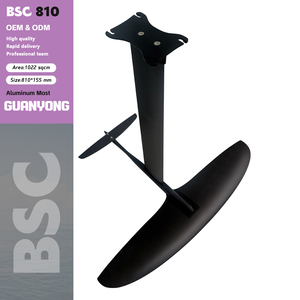Ala delantera intercambiable BSC 810 de alto rendimiento, ala de hidroala de fibra de carbono para surf, control de velocidad y carving en olas. - Product Image 1