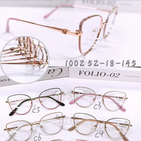Nouvelles montures de lunettes optiques légères et confortables pour femmes, style œil de chat, anti-lumière bleue, monture intégrale, vente en gros
