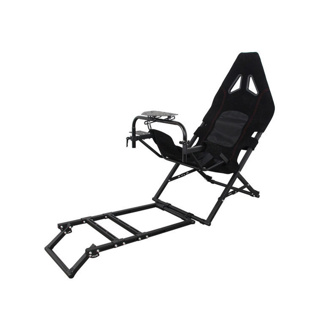 YUESHEN Foldable Racing Simulator Chair Steel 97x59x25cm Home Gaming