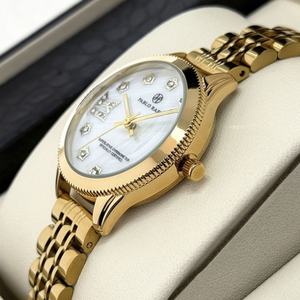 Reloj de Pulsera Casual de Cuarzo para Mujer, OEM ODM, Resistente al Agua, para Negocios, con Corona, Logotipo Personalizado, Caja de Aleación, Esfera de Cristal - Product Image 4