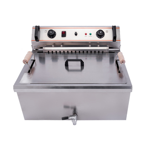 <span class=keywords><strong>Friteuse</strong></span> électrique commerciale 30L en acier inoxydable à <span class=keywords><strong>cuve</strong></span> unique, de comptoir, <span class=keywords><strong>avec</strong></span> contrôle du temps et limiteur de température - Product Image 4
