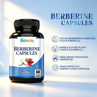 Extrait de berbérine de qualité supérieure, de qualité alimentaire, en marque privée OEM, avec vitamines, capsules d'extrait de berbérine, complément alimentaire