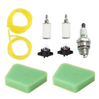Filtre à air 530037793 pour tronçonneuses Poulan 2150, 2375, 1950, 2055, 2050, 2075, 2175 Pro – Kit de pièces de rechange : pompe d'amorçage, bougie d'allumage, tuyau de carburant