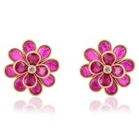 Natürliche Rosa Saphir-Moissanit Hängeohrringe |   24-teiliger Luxus-Saphir in Ovalform, 3x2mm/5x3mm, Rosa, 5,10 Karat |   1,80 mm Moissanit