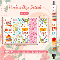 Hongcai prix de gros direct personnalisable UV DTF stylo autocollant d'emballage matériau PET de haute qualité prix de gros direct