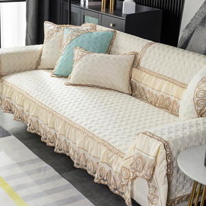 ชุดคลุมโซฟาสี่ฤดูสไตล์ยุโรประดับไฮเอนด์ปลอกโซฟาผ้าลินิน3 <span class=keywords><strong>2</strong></span>และ1ที่นั่งกันลื่นลูกไม้ - Product Image 5