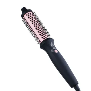 Ready To Ship Hair Curling Iron Brush Electric Hot Comb Thermal Brush 400f Wavy Curly Hair Curler