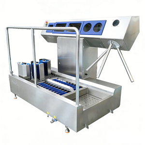 محطة غسيل أحذية كهربائية من الفولاذ المقاوم للصدأ مع تنظيف بالماء البارد وسعة كبيرة للاستخدام الجماعي في ورش العمل والمستودعات - Product Image 1