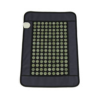 Tapis de chaise chauffant électrique coréen en jade et tourmaline pour soulager la douleur, coussin ionique négatif en jade, matelas de siège en jade