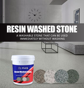 Piedra de lavado de resina con revestimiento líquido antiestático ecológico de alta gama, barril de 25kg para revestimiento de paredes interiores, entradas al aire libre, piscina - Product Image 3