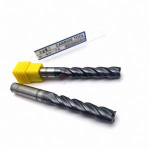 Fresa de 3 filos de carburo recubierta de AiTiN de 4 mm de diámetro y 45HRC para uso general en piezas de herramientas - Product Image 5