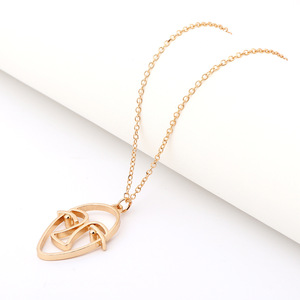 Collar con Colgante de Rostro, Aleación de Zinc, Chapado en Oro, Joyería de Moda para Mujer, Fiesta, 2026 - Product Image 6