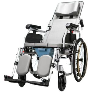 Silla de ruedas ligera manual Salida de fábrica Precio barato Silla de ruedas para discapacitados Dispositivo de asistencia para caminar negro - Product Image 6