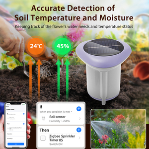 Tuya thông minh ZigBee đất cảm biến năng lượng mặt trời nhiệt độ độ ẩm đất chất lượng phát hiện cho trang trại cây ẩm kế dụng cụ làm vườn - Product Image 3